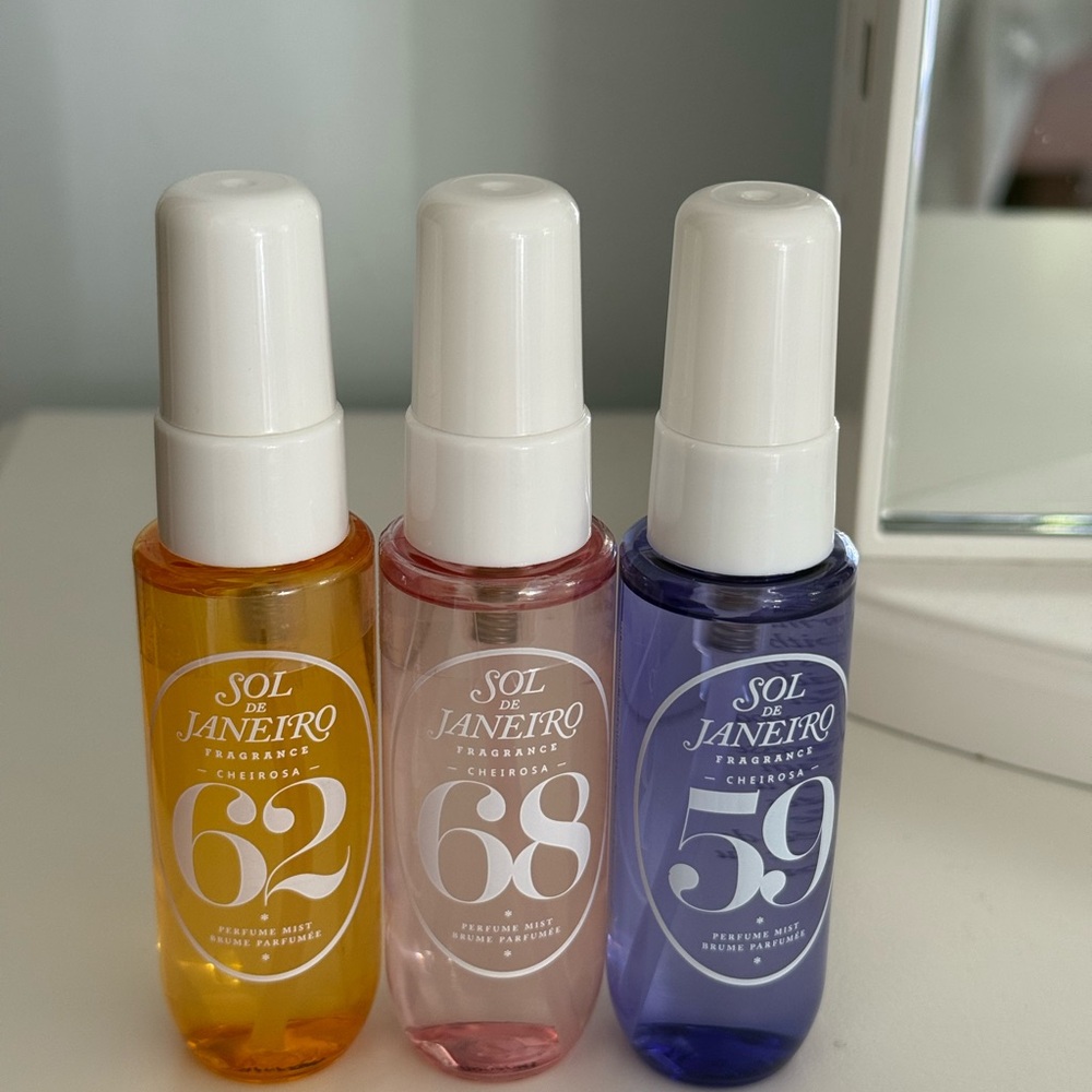 Sol de Janeiro MINI Fragrance Mist Set - Yellow, Pink, Purple